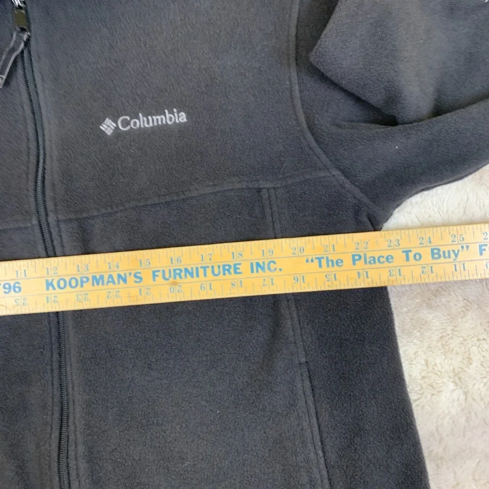 Columbia Fleece Mens Large black Full Zip‎ Long Sleeve Jacket Outdoors Casual